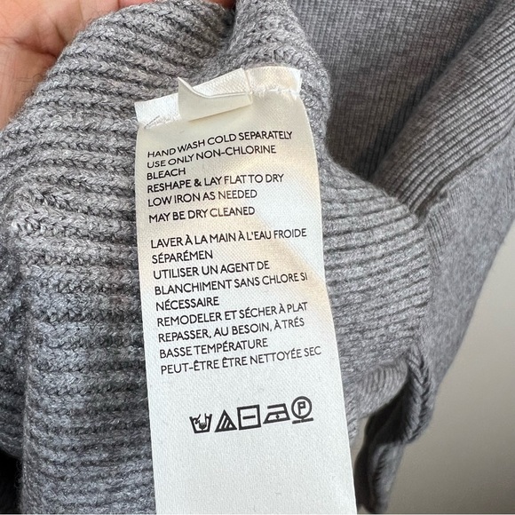 New Free People Softly Structured Oversized Tunic Sweater Heather Gray in Med - Picture 8 of 9